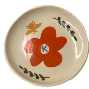 NEW Artisan Handmade Initial K Ceramic Kiln Fired